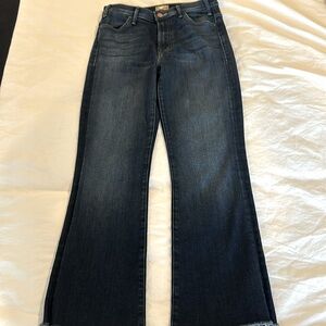 Mother jeans, hustler ankle fray
